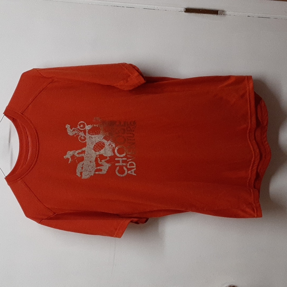 Tek Gear Orange Tee Choose Adventure M